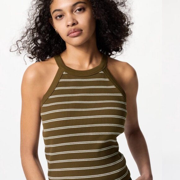 Uniqlo Striped Halter Neck Bra Top - Picture 1 of 4